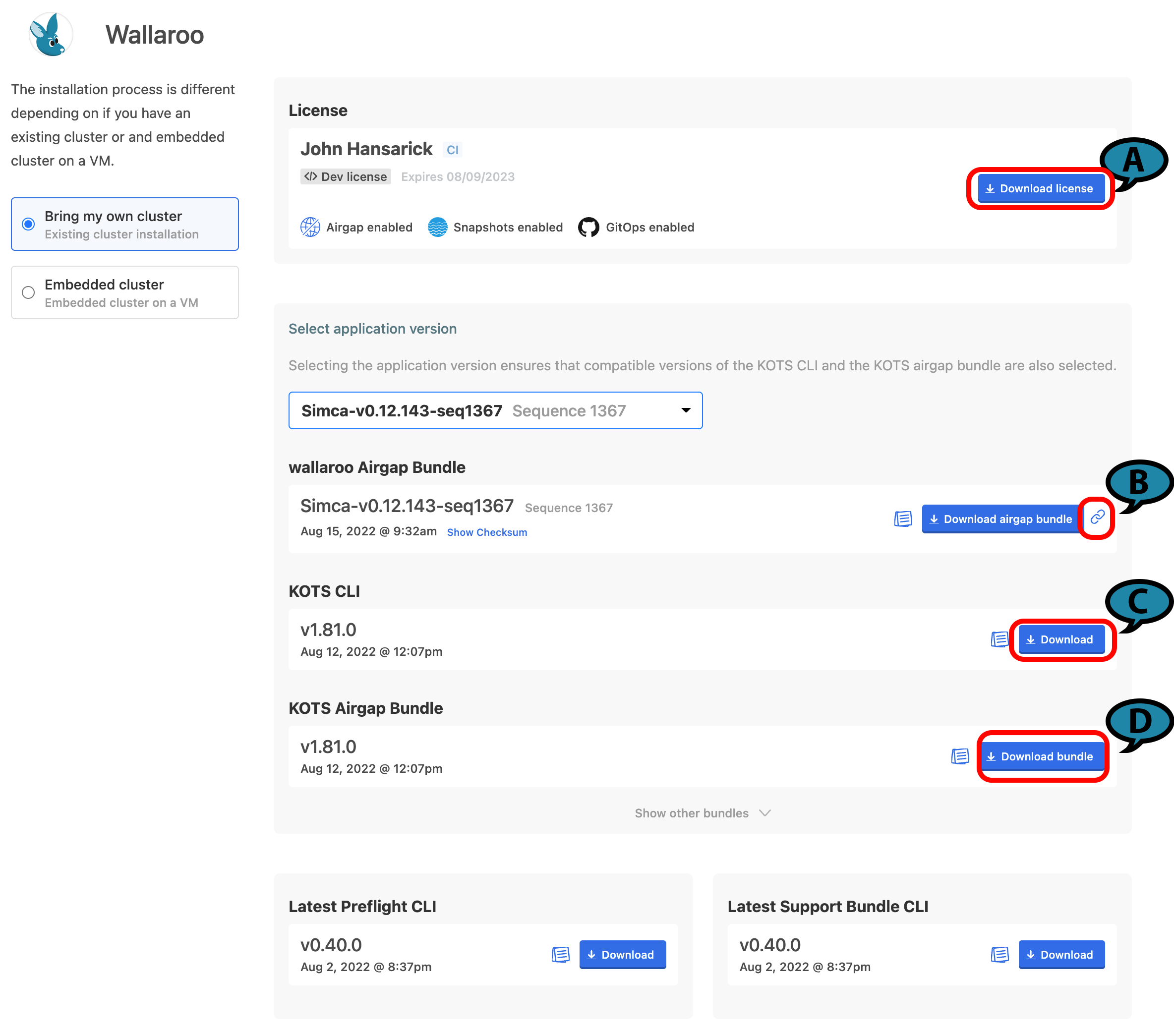 Wallaroo Airgap Download Files