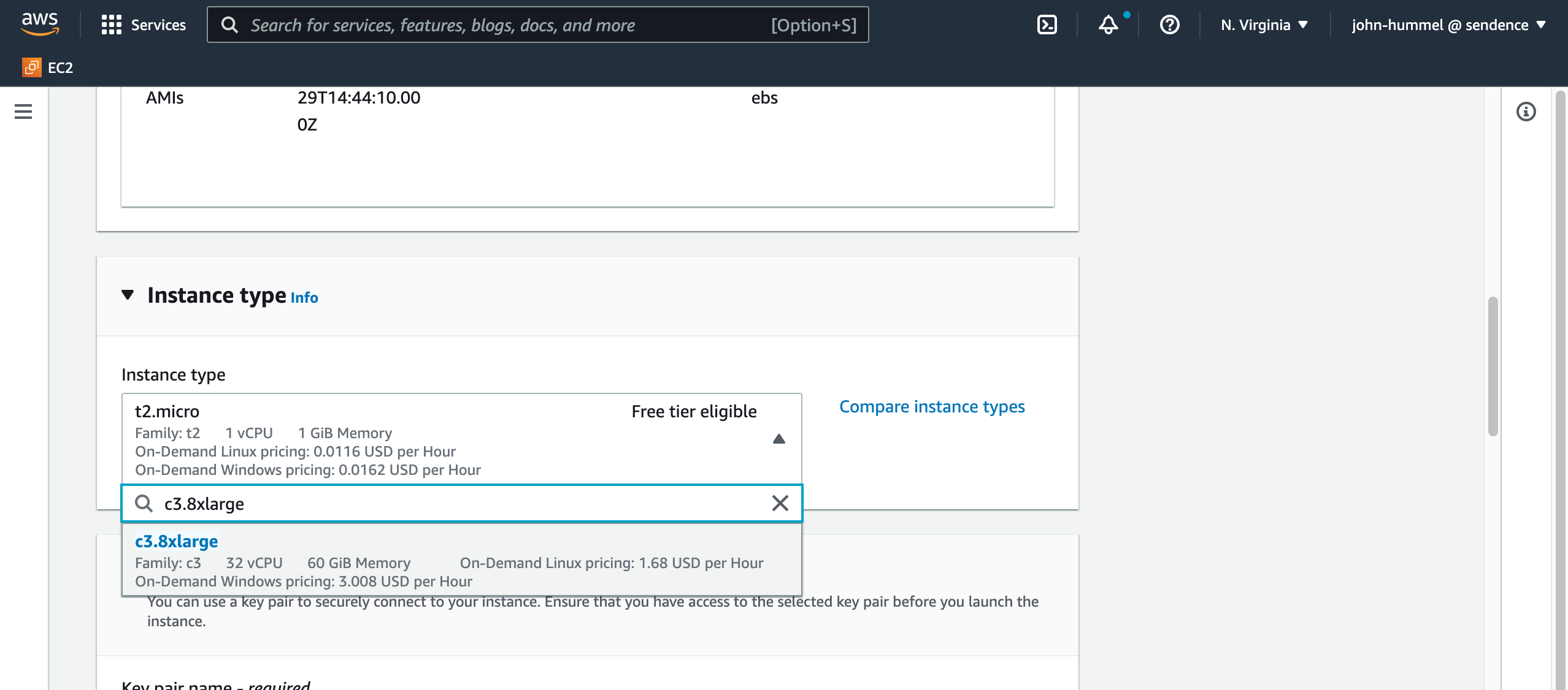 Select Instance Type