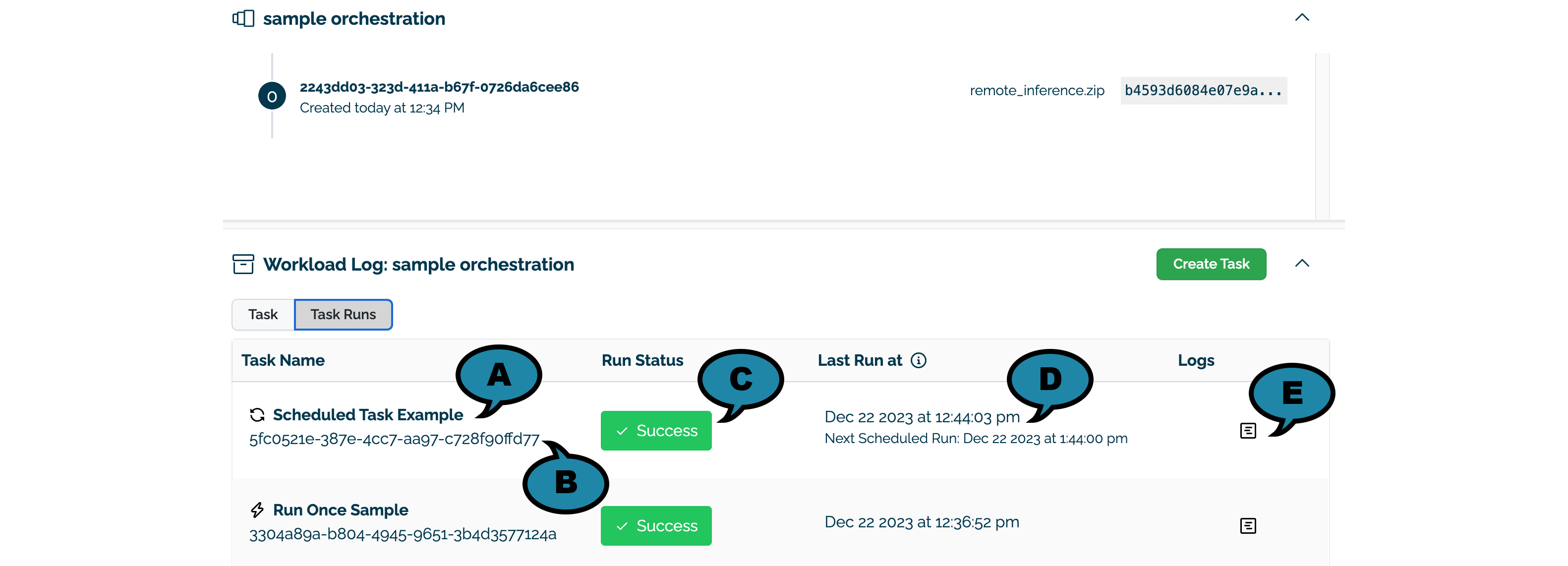 Task Run Details