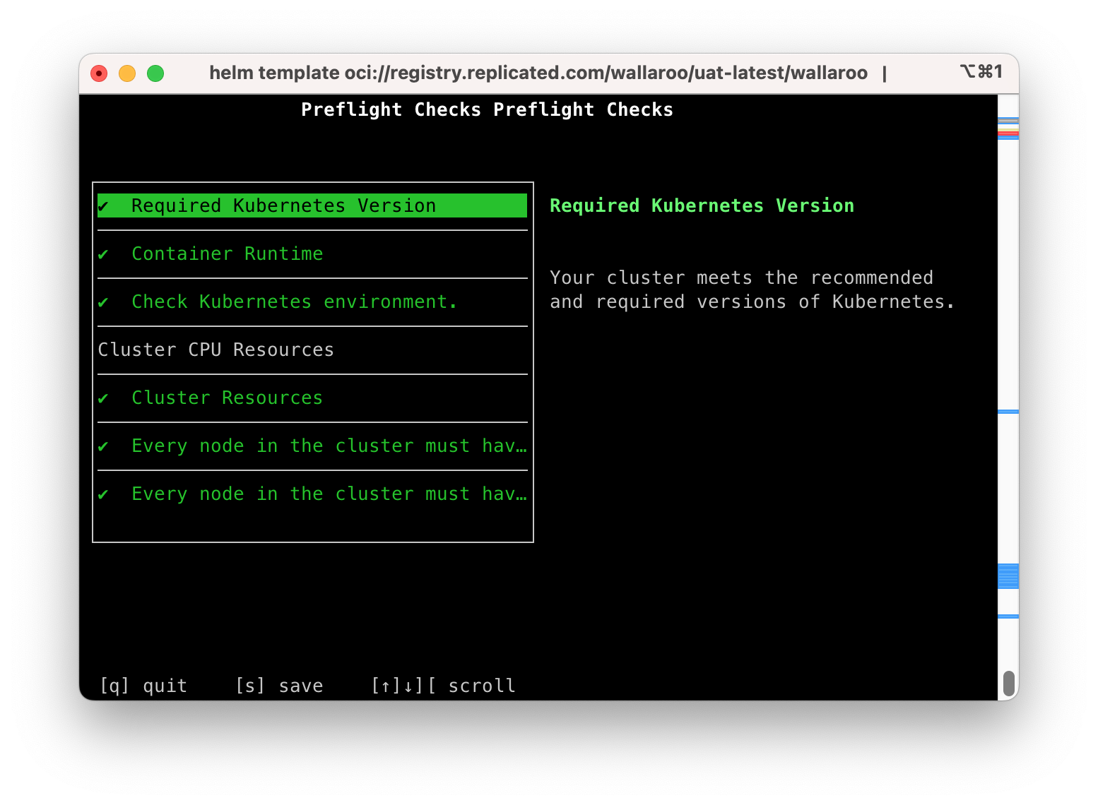 Preflight check example